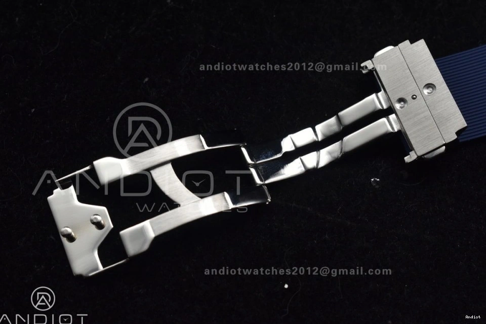 Best Dial Blue HBF Classic On Edition 1:1 SS 42mm Blue Strap Gummy A2892 Fusion 0130